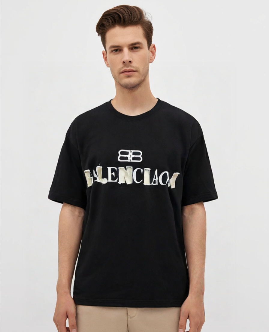 تیشرت لش بالنسیاگا طرح برجسته در رنگبندی