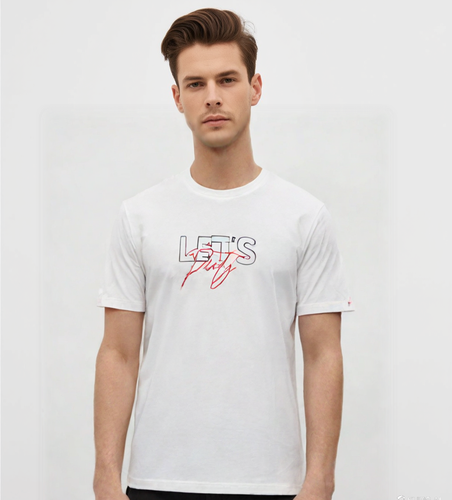 تیشرت لش طرح دار مردانه