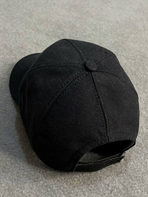 کلاه کپ کتان ساده رنگ مشکی