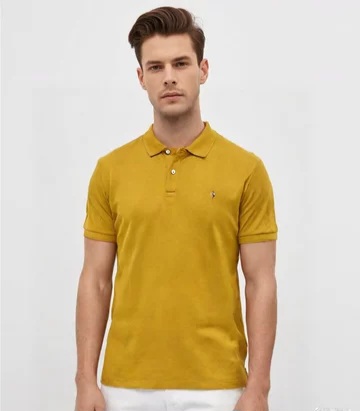 تیشرت یقه دار ساده مردانه در رنگبندی