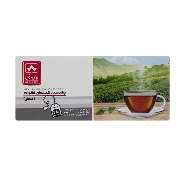 چای سیاه کیسه ای دبش بسته ۲۵عددی