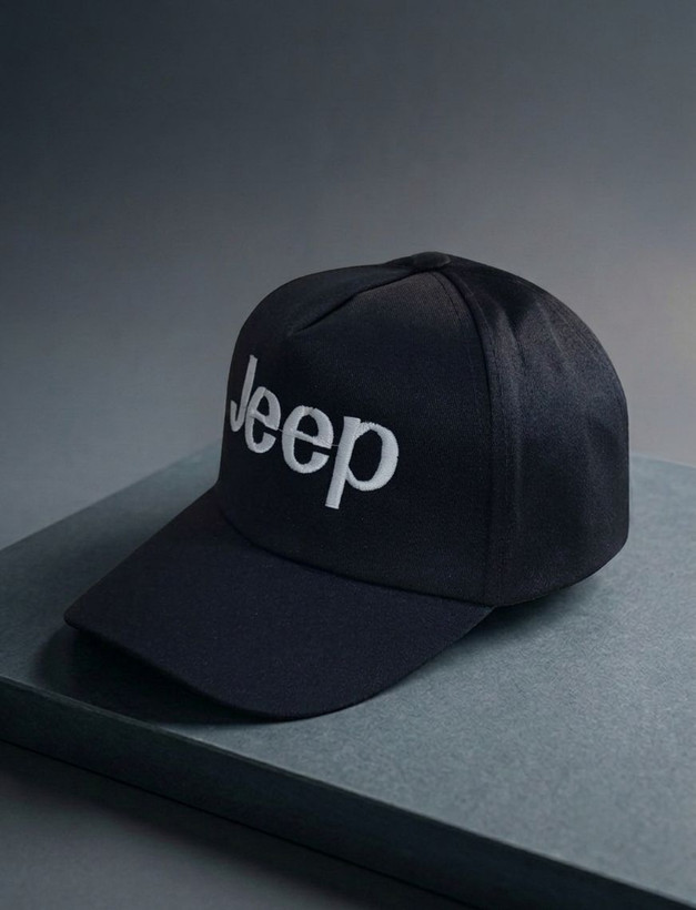 کلاه کپ کتان مدل Jeep طرح گلدوزی بزرگ