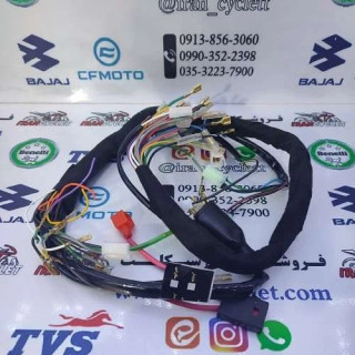 سیم کشی کامل موتورسیکلت هوندا استارتی دنده شمار