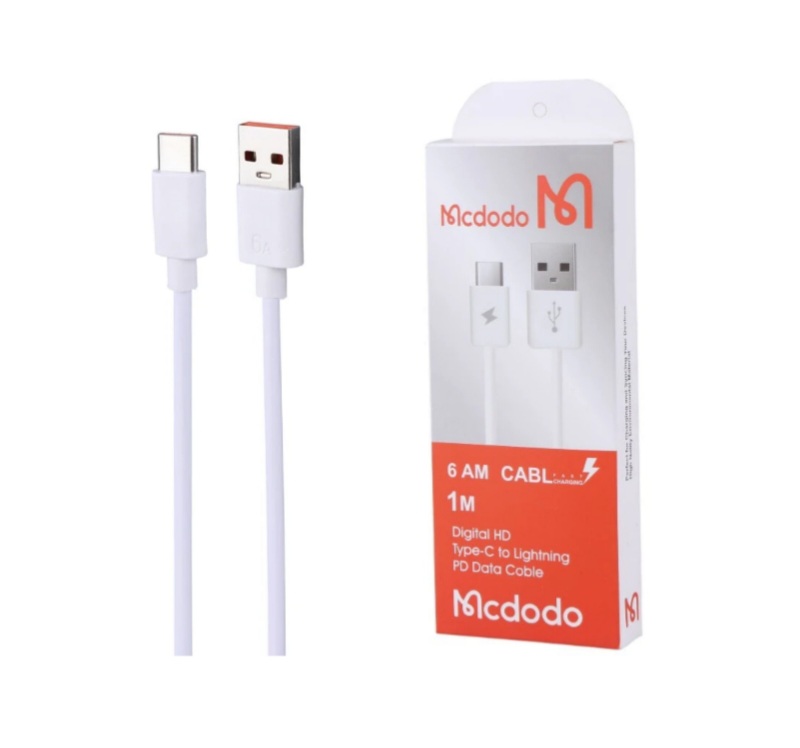 کابل تایپ سی فست شارژ 6 آمپر مدل مک دودو Highcopy طول 1 متر